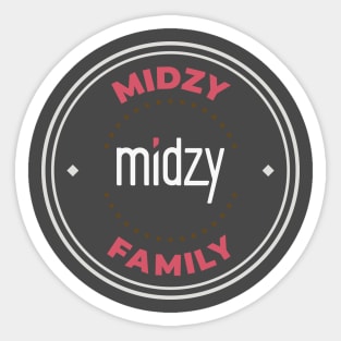 Itzy Midzy family logo Sticker